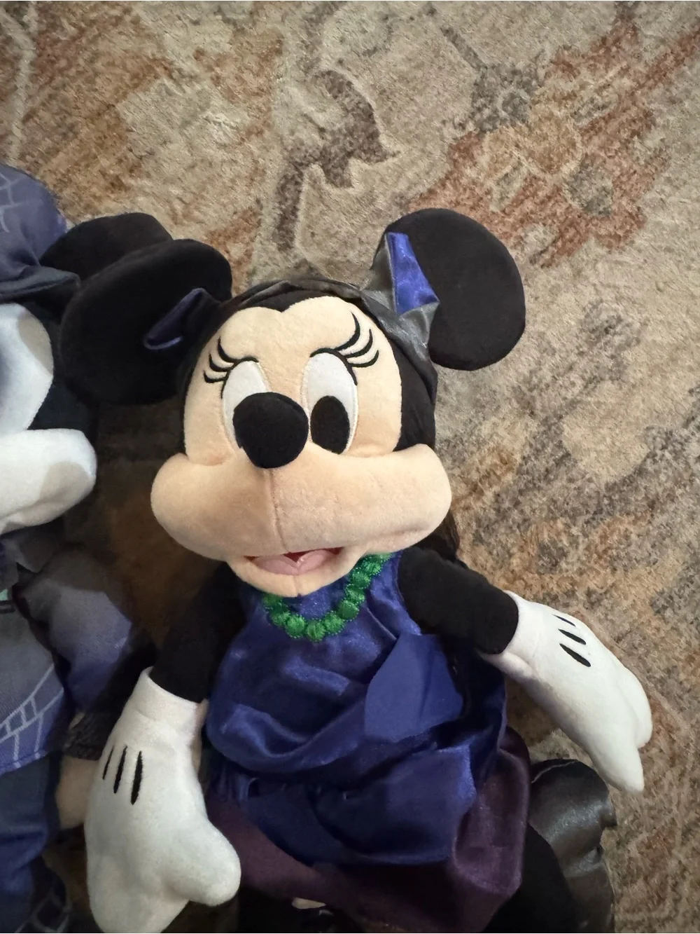 Disney Mickey & Minnie Plush Duo in Purple & Black Halloween Outfits